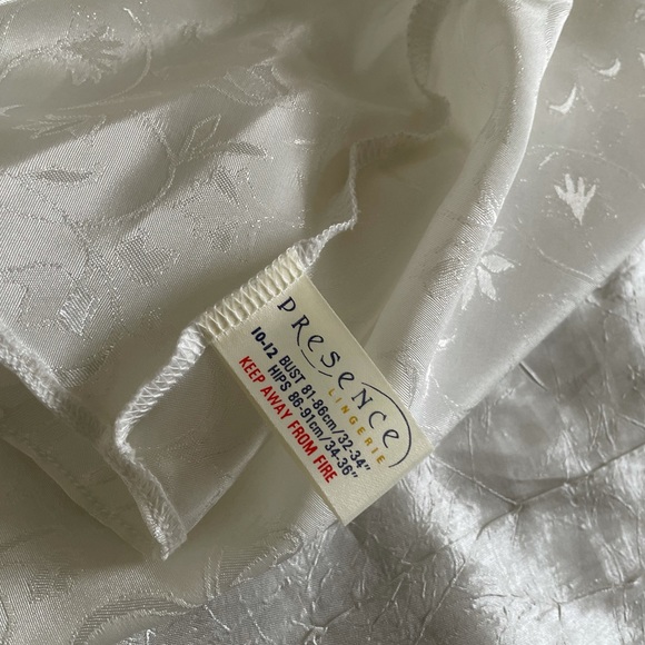 White lingerie teddy one-piece with floral detail from Presence Lingerie - Picture 3 of 13